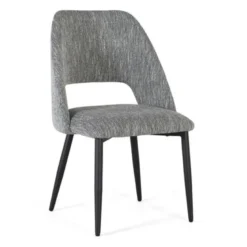 Lot de 2 chaises bois gris - décoration