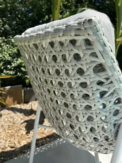Lot de 2 fauteuils de jardin - blanc