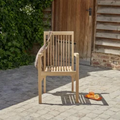 Lot de 2 fauteuils de jardin en teck