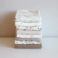 Lot de 3 langes en coton bio dreamland (70 x 70 cm)