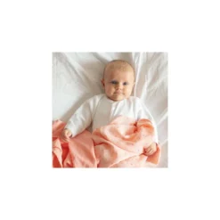 Lot de 2 langes rose 70x70 cm