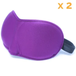 Lot de 2 masques de nuit - violet