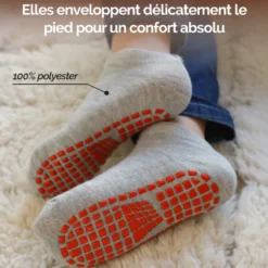 Lot de 2 paires de chaussettes - enfant s Gris