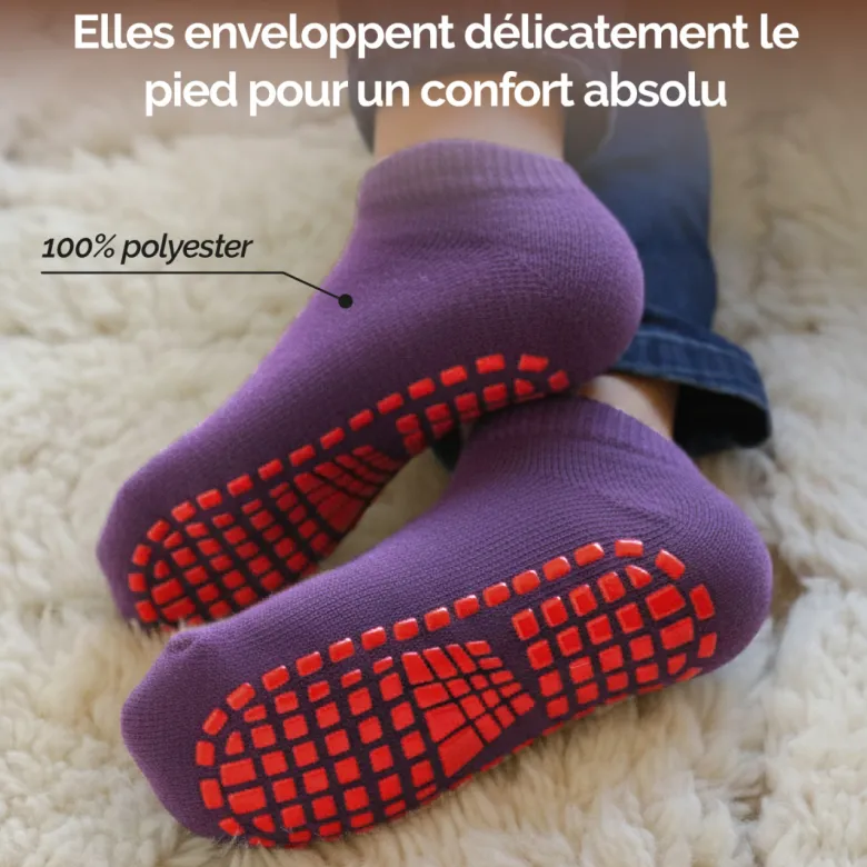 Lot de 2 paires de chaussettes - enfant m Violet