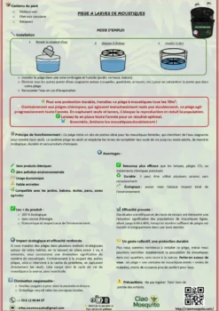 Lot de 2 pièges à larves avec seau