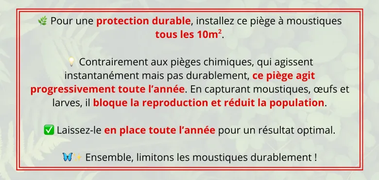 Lot de 2 pièges à moustique sans seau
