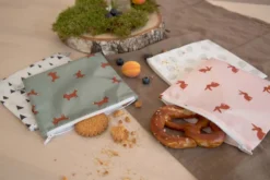 Lot de 2 pochettes à snack little f