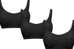 Lot de 3 soutiens-gorge allaitement noir - xl