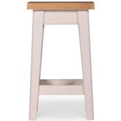 Lot de 2 tabourets bois blanc - bréanna
