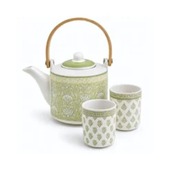 Lot de 2 tasses et 1 théière avec infuseur, soliman