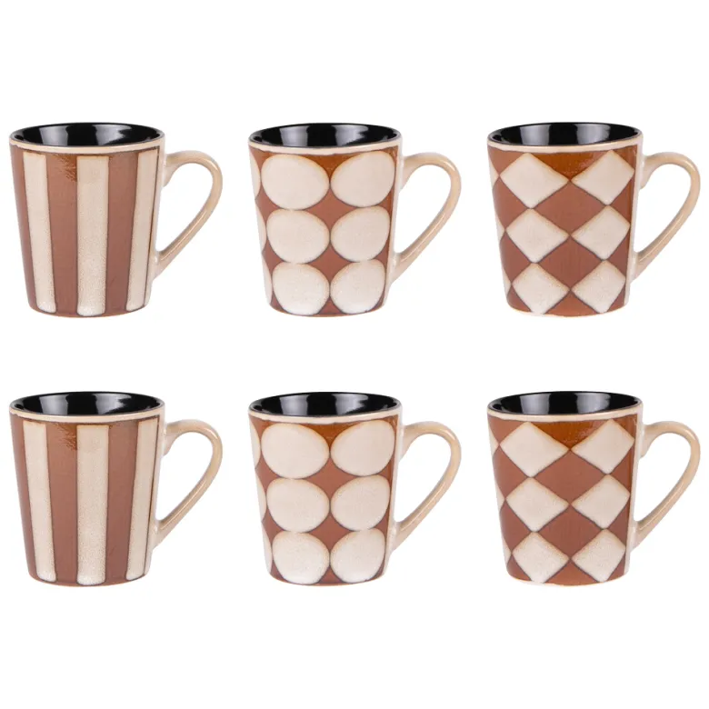 Lot de 6 tasses shelby 18 cl