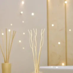 Lot de 3 tiges rotin avec branches 30cm