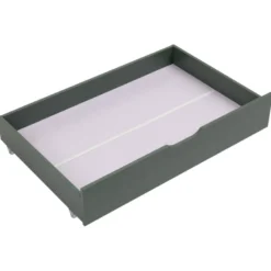 Lot de 2 tiroirs de rangement verts pour lit