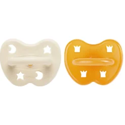 Lot de 2 tétines rondes milky white