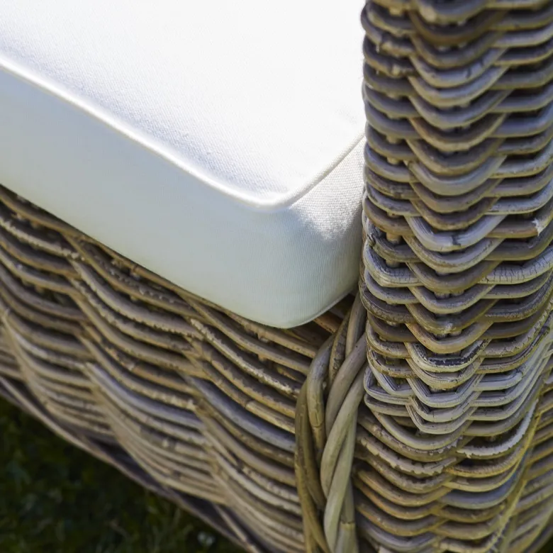 Lot 2 fauteuils de jardin kubu naturel