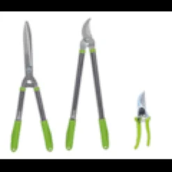 Lot 3 outils de jardinage coupants sécateur cisaille haies coupe branches