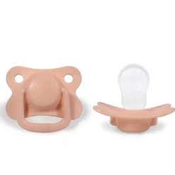 Lot 2 sucettes anatomique silicone 6m+