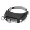Loupe frontale x1 5 a x17 4 lentilles 2 leds visiere orientable bijoux