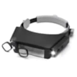 Loupe frontale x1 5 a x17 4 lentilles 2 leds visiere orientable bijoux