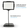 Loupe lumineuse sur pied lentille reversible 3x 48 led rechargeable