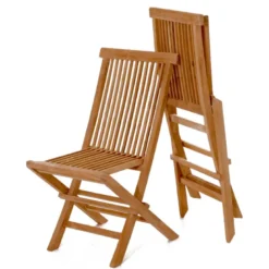 Lubok table de jardin ovale 8 chaises et 2 fauteuils en teck huilé