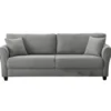 Lucerne canapé 4 places en tissu gris clair