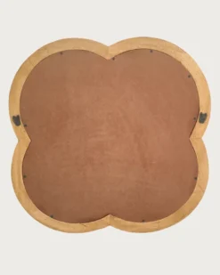 Lucky - miroir mural en bois massif de manguier 60x60 cm