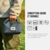 Lunch bag isotherme- gris-6,7l-étanche-eco-responsable