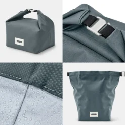 Lunch bag isotherme- gris-6,7l-étanche-eco-responsable
