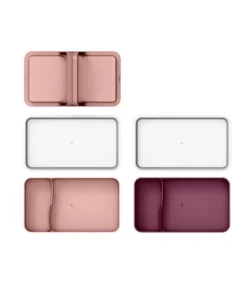 Lunchbox avec poignées - rose
