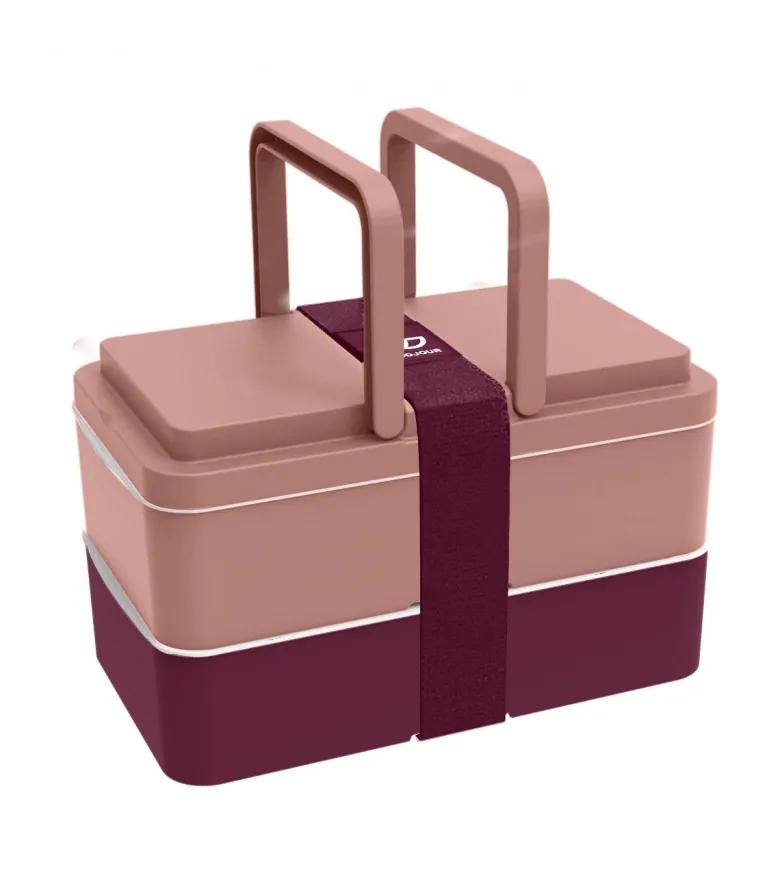 Lunchbox avec poignées - rose