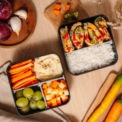 Lunch box compartimentée 1l noir