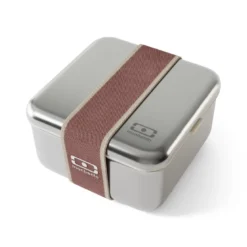 Lunch box en métal 1 l rose moka