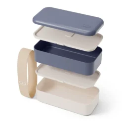 Lunch box rectangulaire 2x500ml bleu