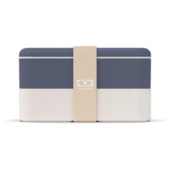 Lunch box rectangulaire 2x500ml bleu