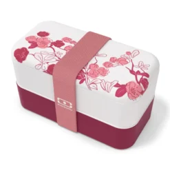 Lunch box rectangulaire 2x500ml magnolia