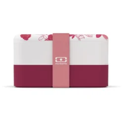 Lunch box rectangulaire 2x500ml magnolia