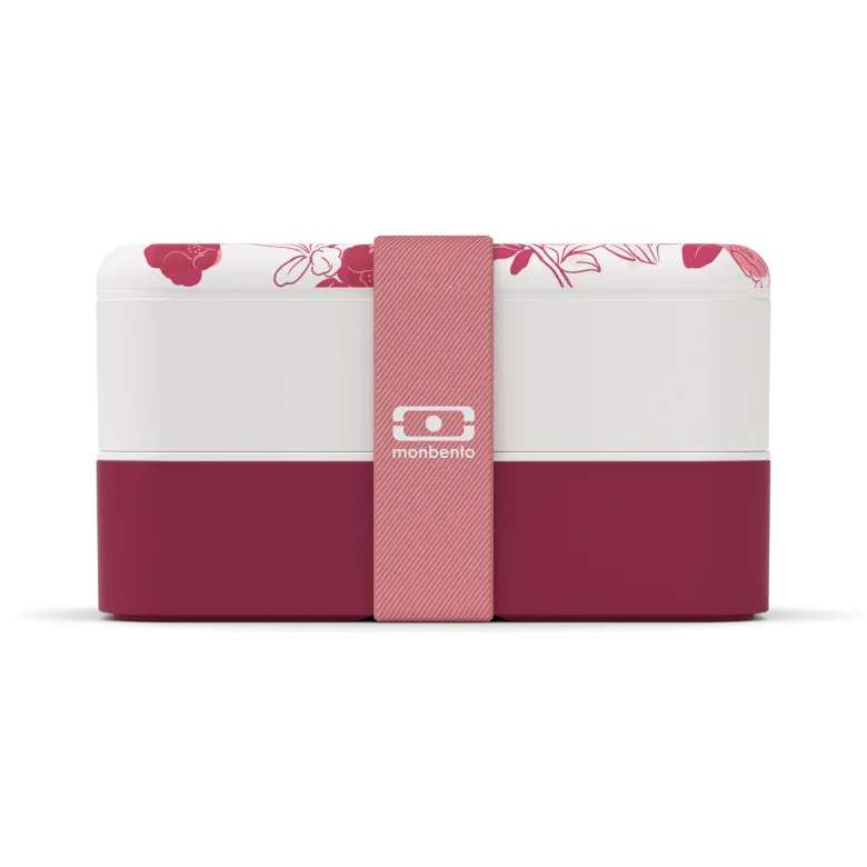 Lunch box rectangulaire 2x500ml magnolia