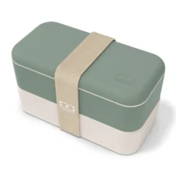 Lunch box rectangulaire 2x500ml vert
