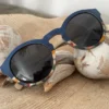 Lunettes femme bois clapton bleu