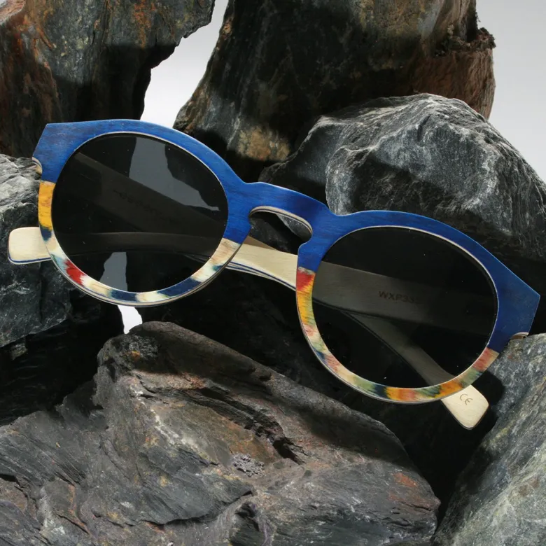 Lunettes femme bois clapton bleu