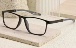Lunettes loupes noire-rouge 3.0