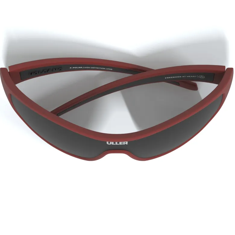 Lunettes sport unisexe uv400 running & cyclisme vulcano uller Rouge intense