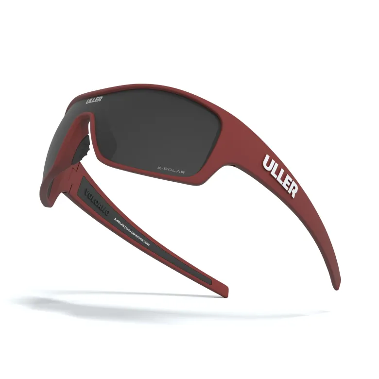 Lunettes sport unisexe uv400 running & cyclisme vulcano uller Rouge intense