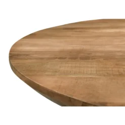 Macy-table à manger ronde 4 personnes 130 cm en bois massif