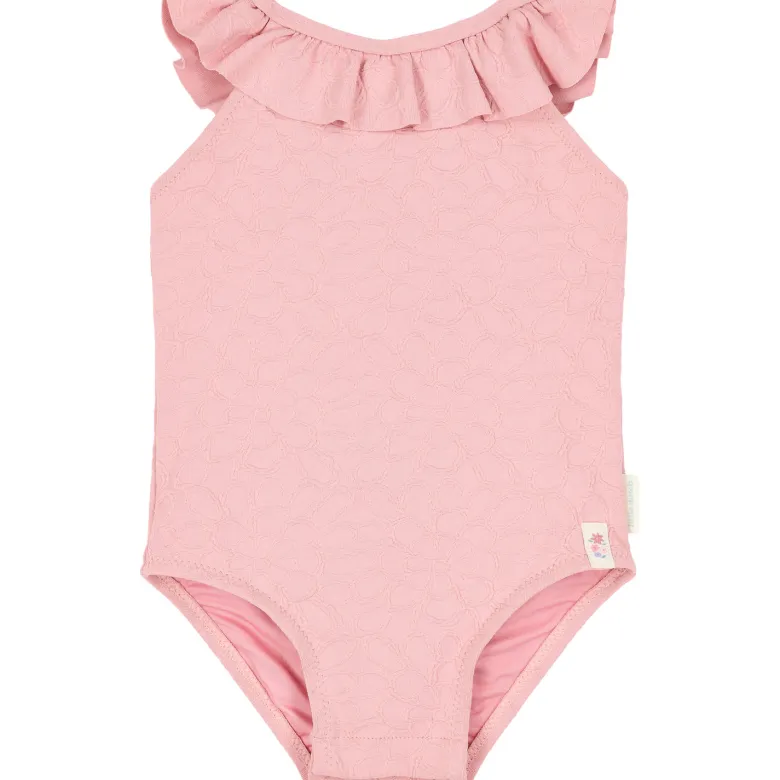 Maillot de bain 1 pièce à volants dreamy pink rose (3-4 ans)