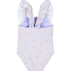 Maillot de bain 1 pièce à volants dreamy stripes (3-4 ans)