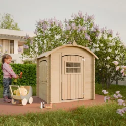 Maison en bois pour enfants avec plancher 112x146xh145cm 1.1m2