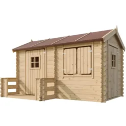 Maison en bois pour enfants - 146x241xh151cm-2.63m2