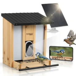 Mangeoire à oiseaux solaire caméra Full HD Birdcam TX-165 Technaxx